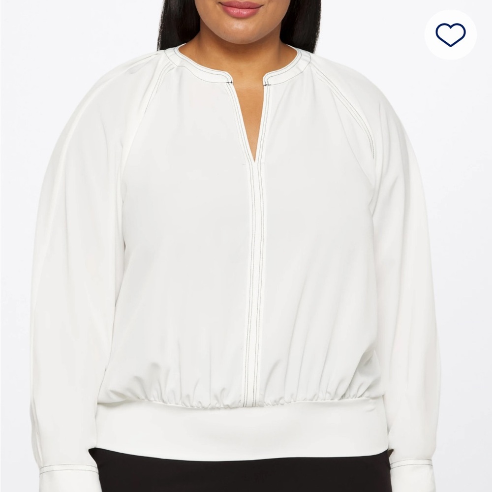 Karl Lagerfeld White Blouse, size 1X